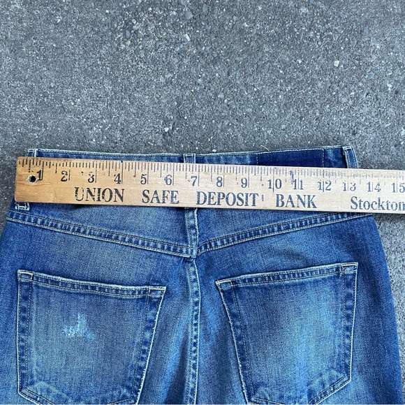 AMO Embroidered Blue Cropped Jeans - Picture 6 of 7